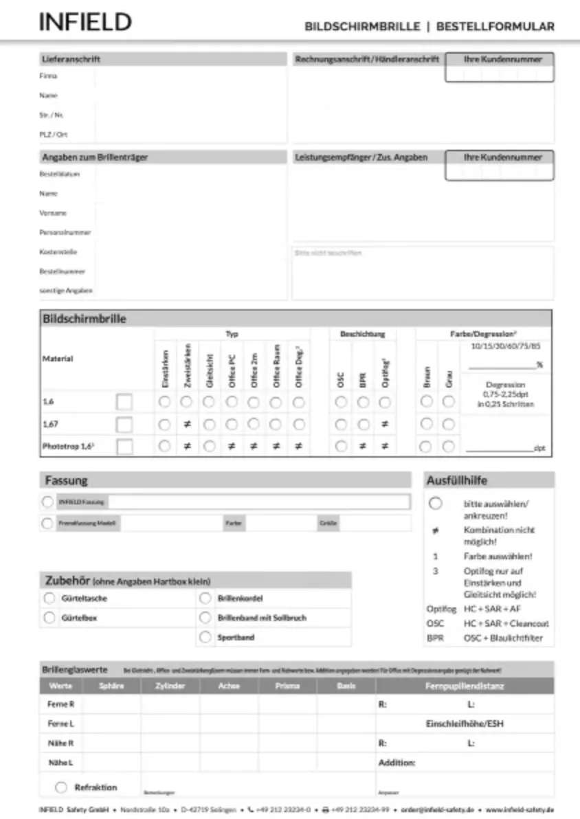 cover -bestellformular-bildschirm